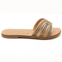 Chinelo Belluno Bico Redondo Tira Corda Strass Chinelo Belluno Bico Redondo Tira Corda Strass