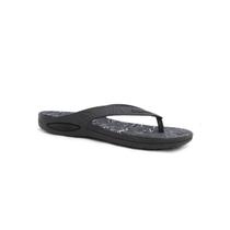 Chinelo Boa Onda Lily Conforto Estampado 1319-109 Preto/Camuf.Pto/Bco