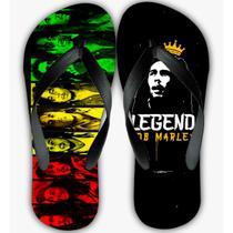 Chinelo Bob Marley Personalizado Reggae Unissex - Florêncios