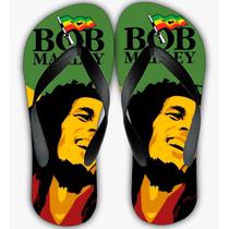 Chinelo Bob Marley Personalizado Reggae Unissex - Florêncios