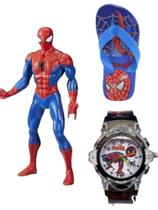 Chinelo boné e boneco infantil masculino do homem aranha , novidade , seu filho merece.