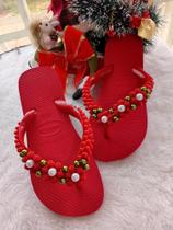 Chinelo bordado flor de todo dia Chinelo bordado flor de todo dia