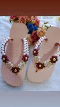 Chinelo bordado flores Chinelo bordado flores