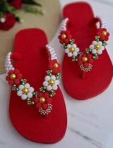 Chinelo bordado flores Chinelo bordado flores