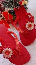 Chinelo bordado flores Chinelo bordado flores