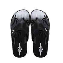 Chinelo Br Sport Masculino Estampa Praia Preto Branco Chinelo Br Sport Masculino Estampa Praia Preto Branco