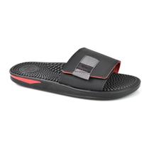 Chinelo Br Sports Masculino Palmilha Massageadora Preto Vermelho