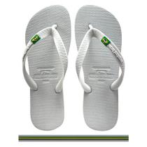 Chinelo Branco 37/38 Tropical Brasil