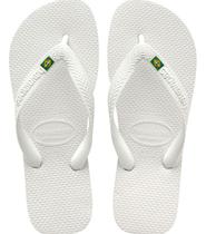Chinelo branco Unissex borracha leve