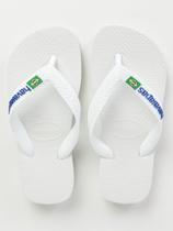 Chinelo Brasil Havaianas Juvenil Para Menino- BRANCO Chinelo Brasil Havaianas Juvenil Para Menino- BRANCO