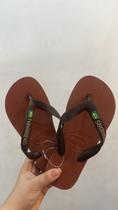 Chinelo Brasil Logo Feminino Cor:Ferrugem/CaféTamanho:41/42