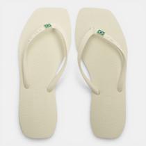 Chinelo Brizza Arezzo Square Branco