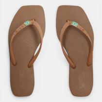 Chinelo Brizza Arezzo Square Marrom Chinelo Brizza Arezzo Square Marrom