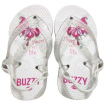 Chinelo Buzzy Sandália Infantil Borboleta Bebê Meninas BZ018