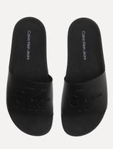 Chinelo Calvin Klein Jeans Slide Logo Issue Preto