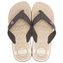 Chinelo Cartago Arizona Masculino - Bege e Marrom Escuro Chinelo Cartago Arizona Masculino - Bege e Marrom Escuro