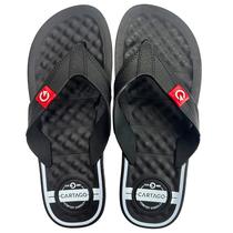 Chinelo Cartago Arizona Sandália Massageadora 12212 Casual - Preto/Preto/Cinza - 37/38 Chinelo Cartago Arizona Sandália Massageadora 12212 Casual - Preto/Preto/Cinza - 37/38