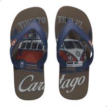 Chinelo Cartago Dakar Marrom/Azul Chinelo Cartago Dakar Marrom/Azul