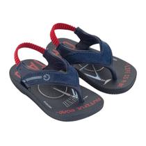 Chinelo Cartago Dakar Plus Baby Azul Vermelho