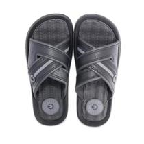 Chinelo Cartago Fiji 11608 Masculino-Cinza/Preto