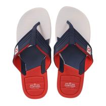 Chinelo Cartago Infantil Dallas Cinza Vermelho Azul