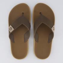 Chinelo Cartago Milão Plus Bege e Marrom