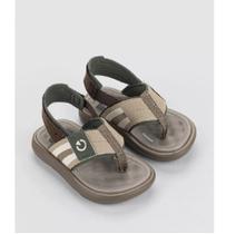Chinelo Cartago Mini Dedo Baby Marrom/Bege/Verde 12234