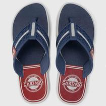 Chinelo Cartago Palermo Masculino - Cinza e Azul