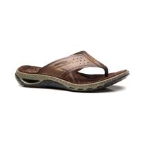 Chinelo casual couro pegada