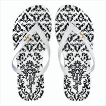 Chinelo Casual Feminino Arabescos Preto, Magicc Chinelo Casual Feminino Arabescos Preto, Magicc