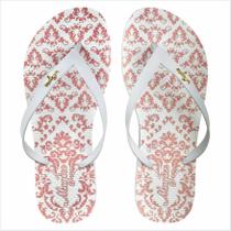 Chinelo Casual Feminino Arabescos Rosa, Magicc Chinelo Casual Feminino Arabescos Rosa, Magicc