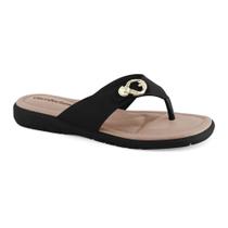 Chinelo Casual Feminino Comfortflex Preto 2380301