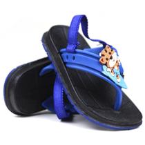 Chinelo Casual Infantil Bebê Ajustavel Onça Azul Chinelo Casual Infantil Bebê Ajustavel Onça Azul