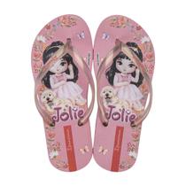 Chinelo Casual Jolie Amores Menina Ipanema Rosa Claro / Perolado 29/30