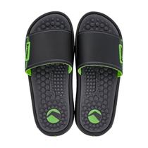 Chinelo Casual Pump Slide Palmilha Anatômica Masculino Rider Preto / Verde / Cinza 41