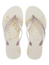 Chinelo Cavalera Águia Glitter Feminino - Off White - Femininos tamanho 38 Chinelo Cavalera Águia Glitter Feminino - Off White - Femininos tamanho 38