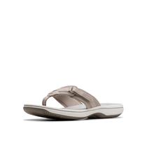 Chinelo Clarks Breeze Sea feminino cinza claro sintético