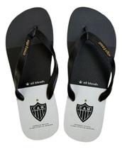 Chinelo Clube Atlético Mineiro Casual Escudo Galo Oficial