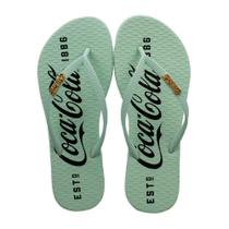 Chinelo Coca Cola 1886 Feminino Verde Claro Chinelo Coca Cola 1886 Feminino Verde Claro