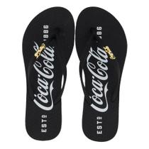 Chinelo Coca Cola 1886 Preto - Feminino Chinelo Coca Cola 1886 Preto - Feminino