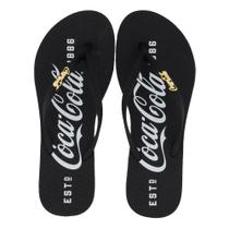 Chinelo Coca Cola 1886 Preto - Feminino Chinelo Coca Cola 1886 Preto - Feminino