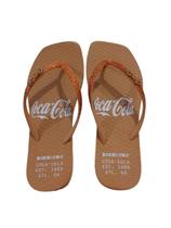 Chinelo Coca Cola Alma Square Caramelo 4387 Chinelo Coca Cola Alma Square Caramelo 4387
