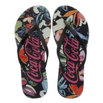 Chinelo Coca Cola Bahai Feminino Preto