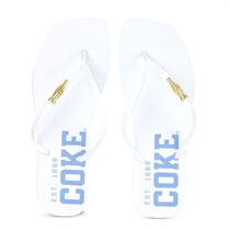 Chinelo Coca Cola Bianco Square Branco e Azul - Feminino Chinelo Coca Cola Bianco Square Branco e Azul - Feminino
