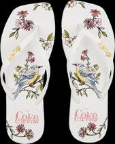 Chinelo coca cola bird square feminino