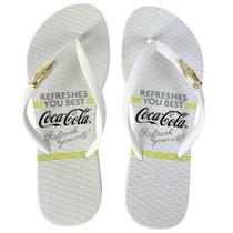 Chinelo Coca Cola Bluffs 24/25 CC4487 Feminino Branco Branco