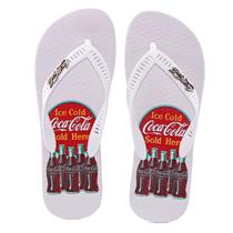 Chinelo Coca-Cola Bottle Circle Branco - Masculino