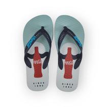 Chinelo Coca-Cola Bottle Wave Masculino Adulto Ref CC4636
