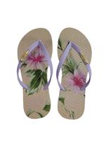 Chinelo Coca Cola Chery Garden Branco/Lilás 4399