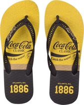 Chinelo coca cola classic wave masculino Chinelo coca cola classic wave masculino